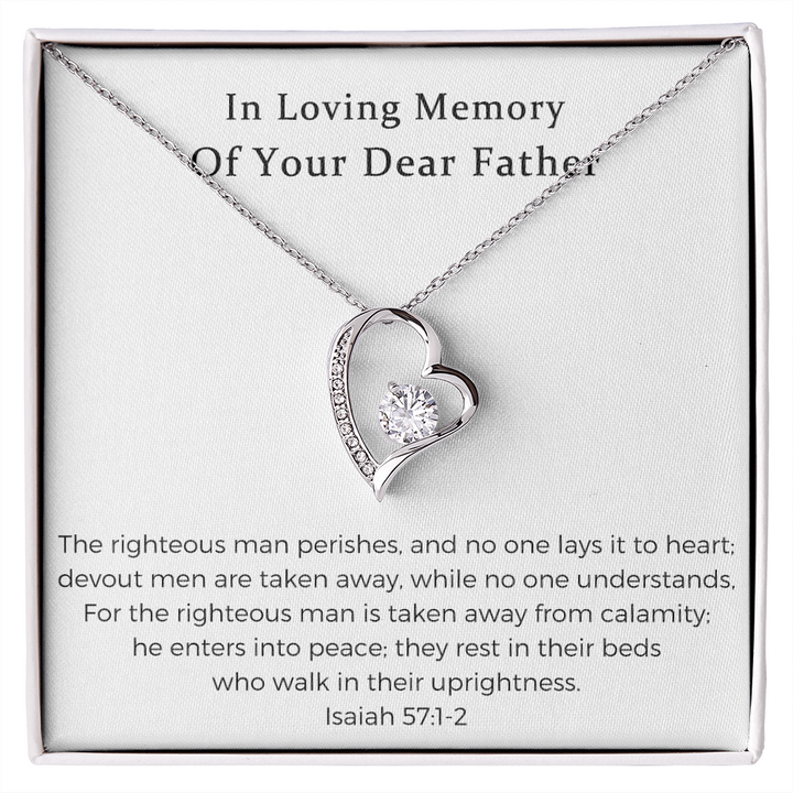 Necklace for loss of father cheap