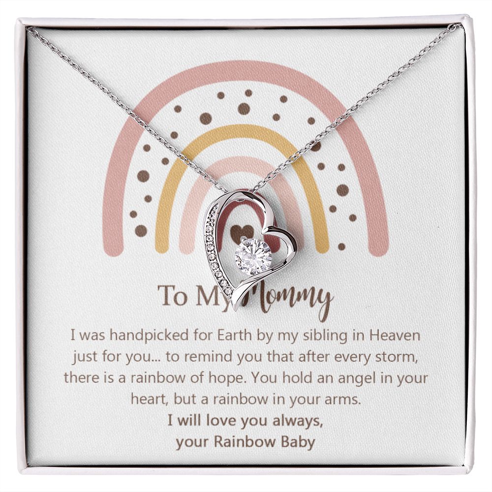 Rainbow Baby Gifts for Mom, New Mom Gift Forever Love Necklace, First -  Sayings into Things