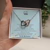 To My Wife Necklace Jewelry, Wife Necklace Gifts For Girlfriend On Birthday Anniversary Valentines Day With Message Card.