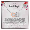 Granddaughter Interlocking Heart Necklace Gift From Grandma, Love You Always And Forever