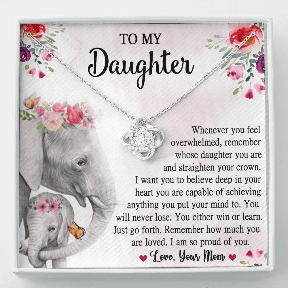Gift For Daughter From Mom, Daughter Mother Necklace, Daughter Gift From Mom, To My Daughter, Daughters Birthday