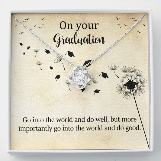Graduation Necklace Gift for Her, Congratulations Jewelry Gift, Friend Grad Gift, Message, Quotes, Gift Idea
