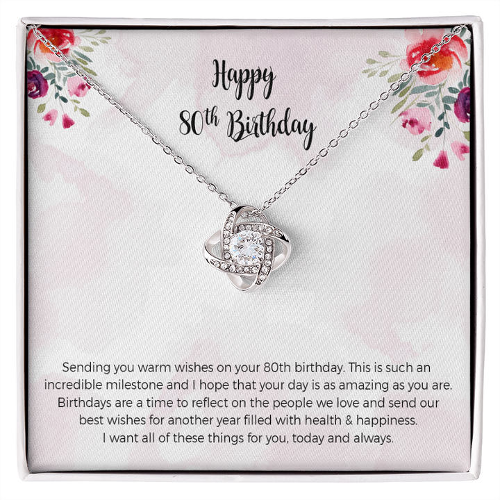 80th Birthday Gift Necklace: Birthday Present, Jewelry Gift For Her, Mom,  Grandma, Great Grandma, Aunt, Friend, Multiple Necklace Styles - Dear Ava