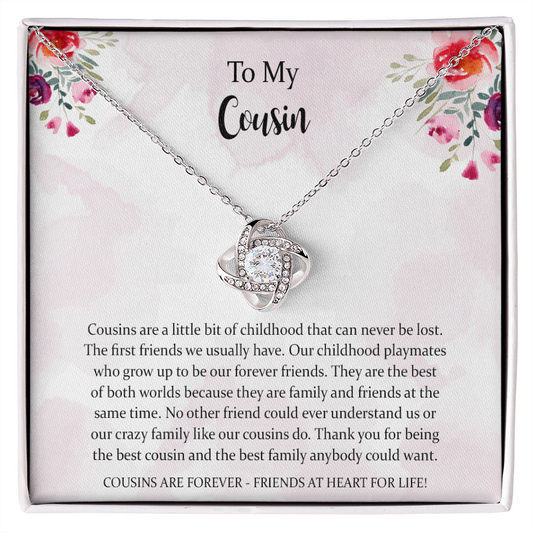 Cousin Gifts For Women Love Knot Necklace