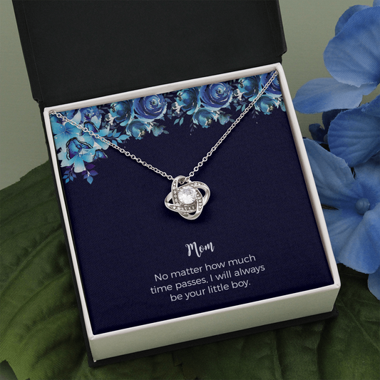 Mom Gifts From Son Necklace, Mom Gift, Gift From Son To Mom, Mother-Son Cross Necklace, Mother-Son Jewelry