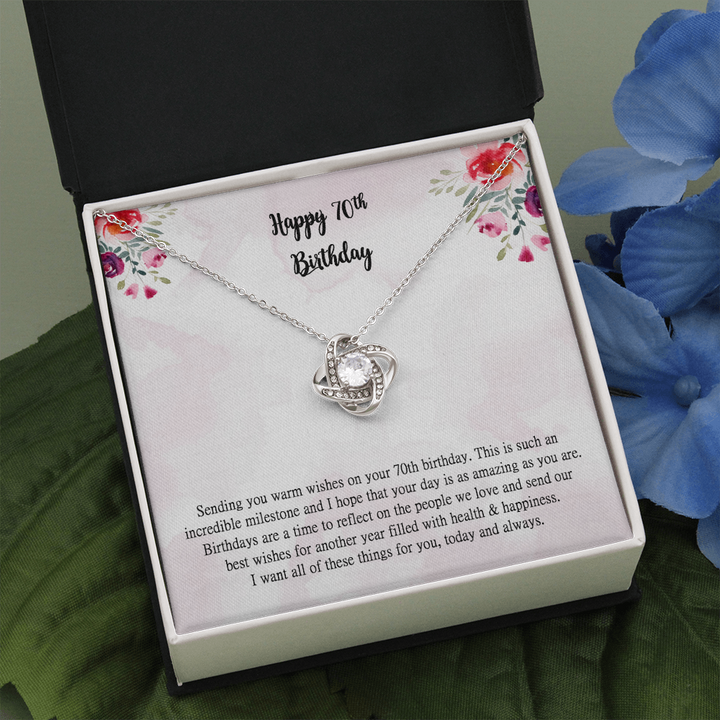 70th Birthday Gift Necklace: Birthday Present, Jewelry Gift For Her, Mom,  Grandma, Aunt, Friend, Multiple Necklace Styles - Dear Ava