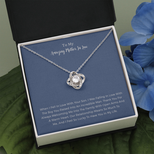 Birthday Mother In Law Gifts，Personalized Necklace Jewelry Gift To My Mother-in-law On Wedding Day