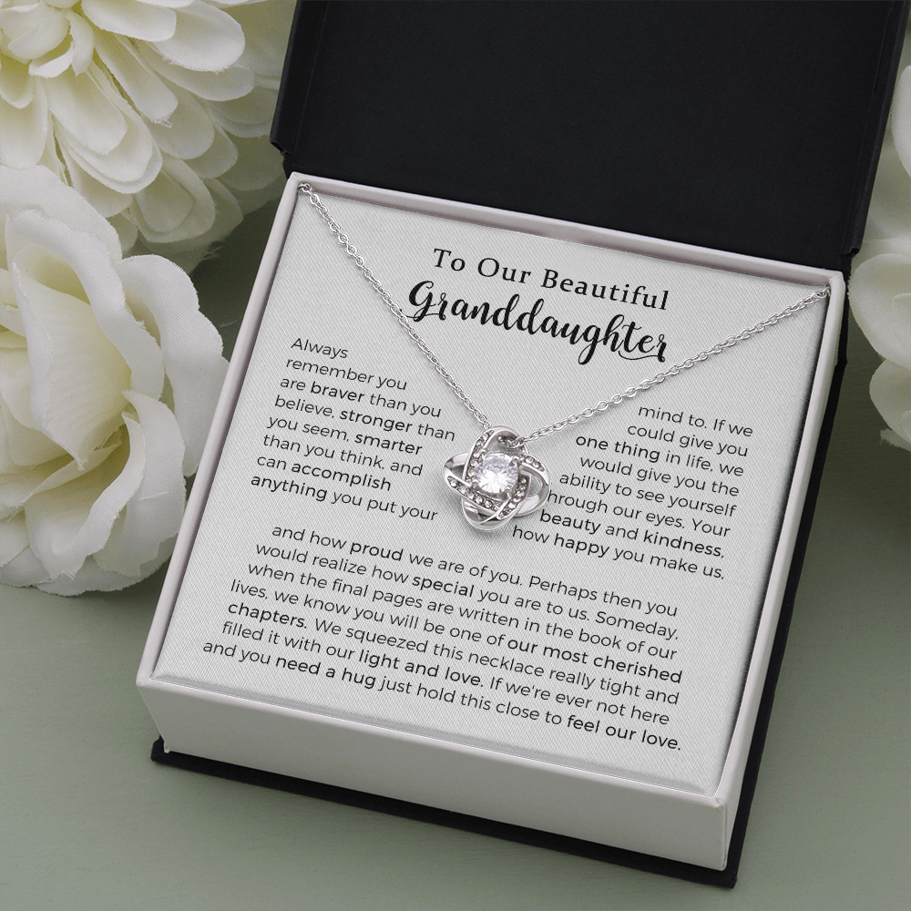 To Our Granddaughter Necklace, Granddaughter Necklace From Grandparents, Granddaughter Gifts From Grandma And Grandpa