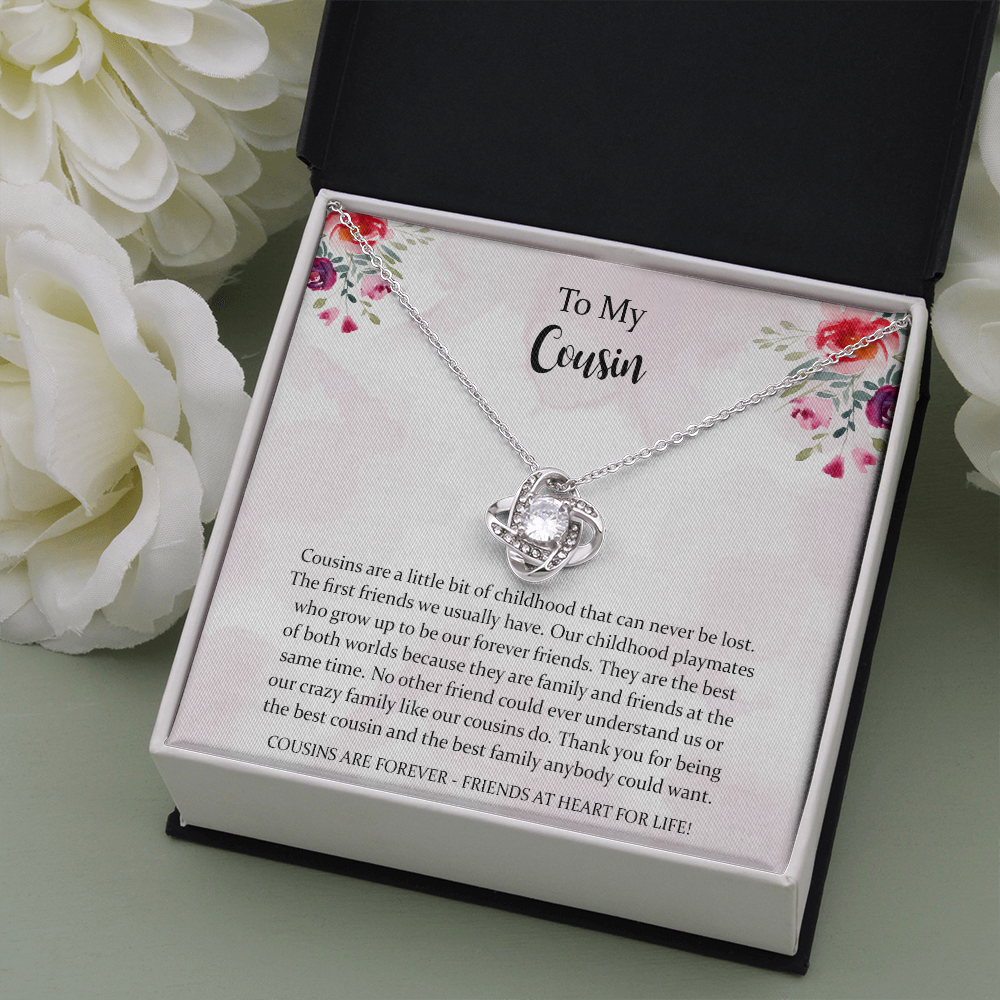 Cousin Gifts For Women Love Knot Necklace