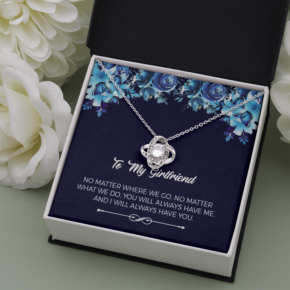 Birthday Love Knot Necklace Gift for Girlfriend