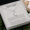 Warrior Strength Of A Fighter Necklace Gift, Hardship Encouragement Gift For Women