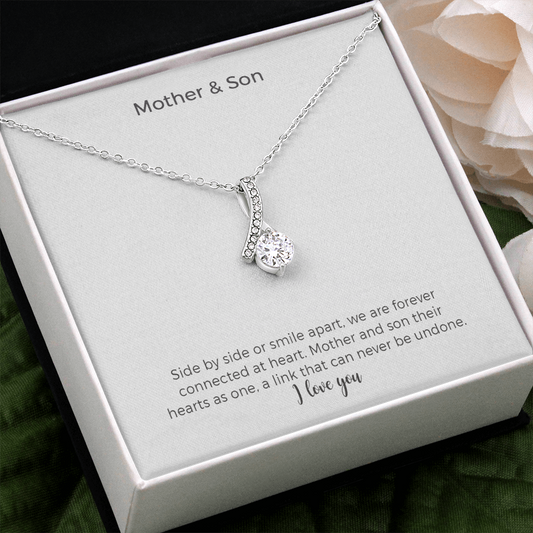 Mom Necklace, Mother & Son Necklace, Mom Gifts From Son, Gift For Mom From Son, Sentimental Gifts