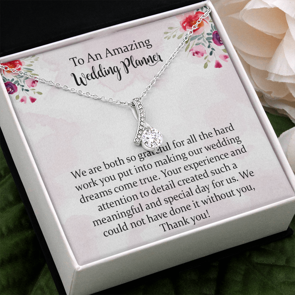 Wedding Planner Alluring Beauty Necklace Gift, Wedding Planner, Wedding Coordinator Gift, Thank You Gift Wedding Planner