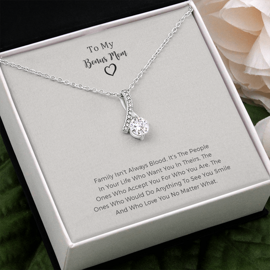 Stepmom Necklace Gift From Daughter, The Other Mom Gift, Second Mom Gi