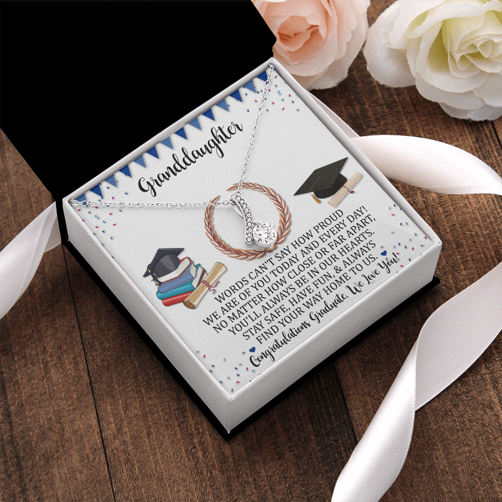Graduation Gift For Granddaughter, Class Of 2022 Senior  Alluring Beauty Necklace From Grandparent