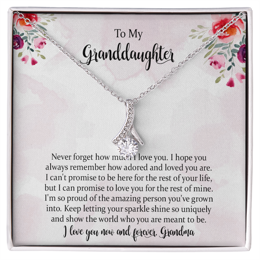 Granddaughter Gift From Grandma - Alluring Beauty Necklace Gift