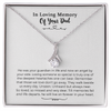 Loss Of Dad Alluring Beauty Necklace Gift, An Angel By Your Side
