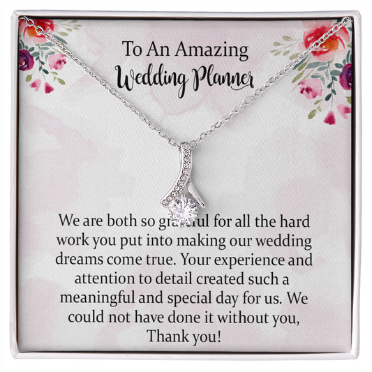 Wedding Planner Alluring Beauty Necklace Gift, Wedding Planner, Wedding Coordinator Gift, Thank You Gift Wedding Planner