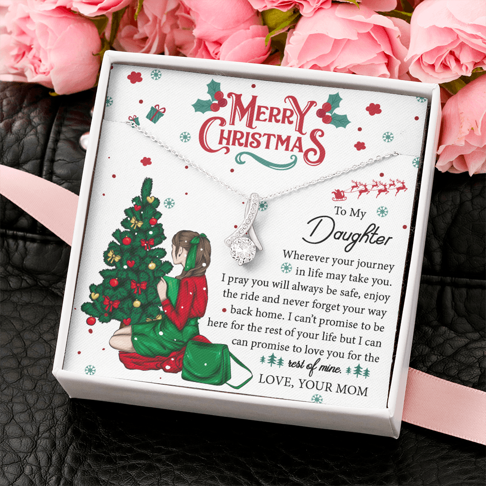 Daughter Gifts From Mom, Father Daughter Necklace, To My Daughter Necklace From Dad, Necklace Birthday Gift For Daughter From Mom, Christmas Gift For Daughter Necklace, Gifts For Women