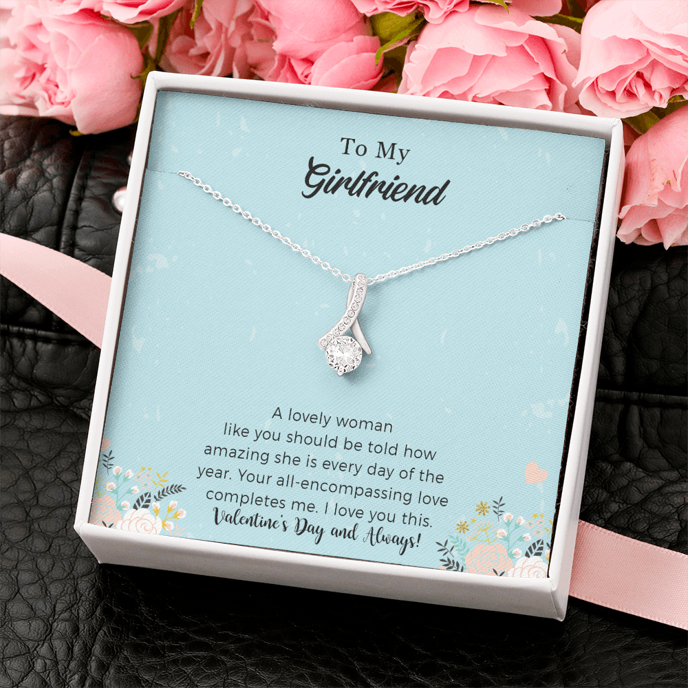 Girlfriend Alluring Beauty Necklace Gift For Her - Your All-encompassing Love Completes Me
