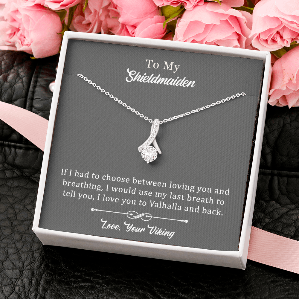 To My Shieldmaiden ''Breathing''  Alluring Beauty Necklace