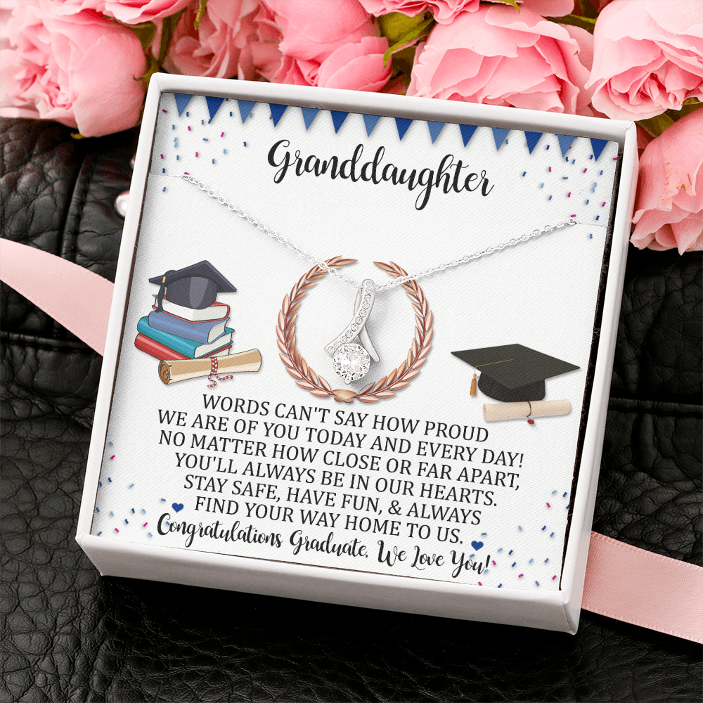 Graduation Gift For Granddaughter, Class Of 2022 Senior  Alluring Beauty Necklace From Grandparent
