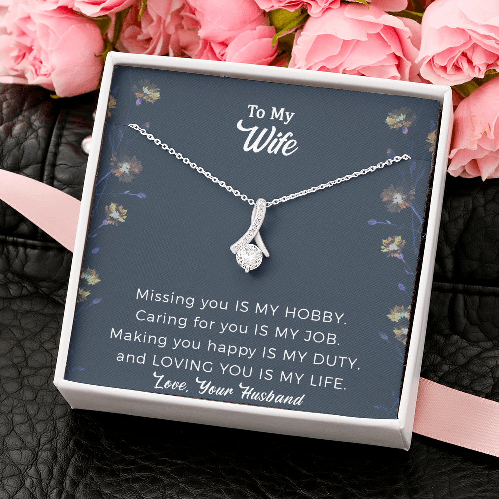 A Gift For Wife, For Wife Just Because, Alluring Beauty Necklace For Wife Birthday, Thoughtful Gift For Wife, A Good Gift For Wife, Wife Birthday Jewelry