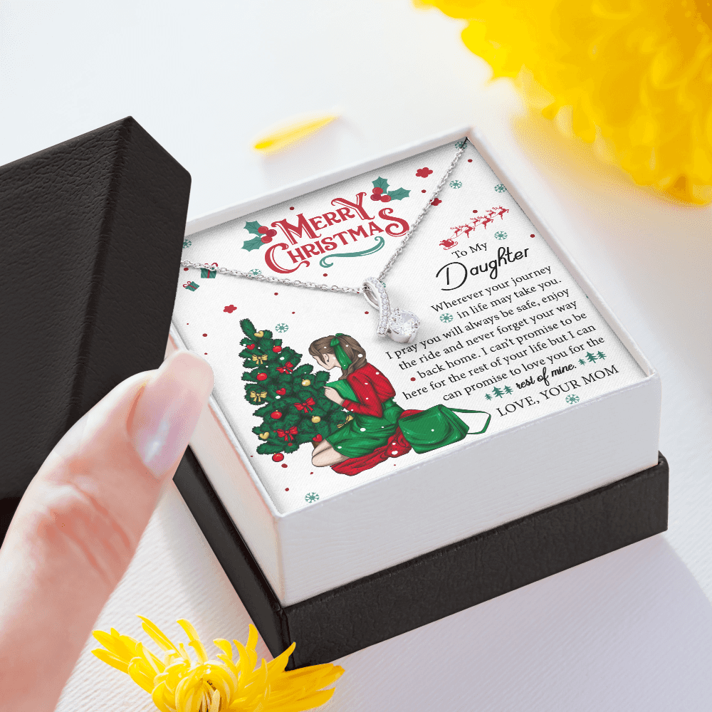 Daughter Gifts From Mom, Father Daughter Necklace, To My Daughter Necklace From Dad, Necklace Birthday Gift For Daughter From Mom, Christmas Gift For Daughter Necklace, Gifts For Women