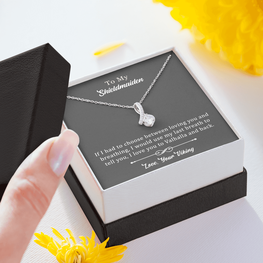 To My Shieldmaiden ''Breathing''  Alluring Beauty Necklace