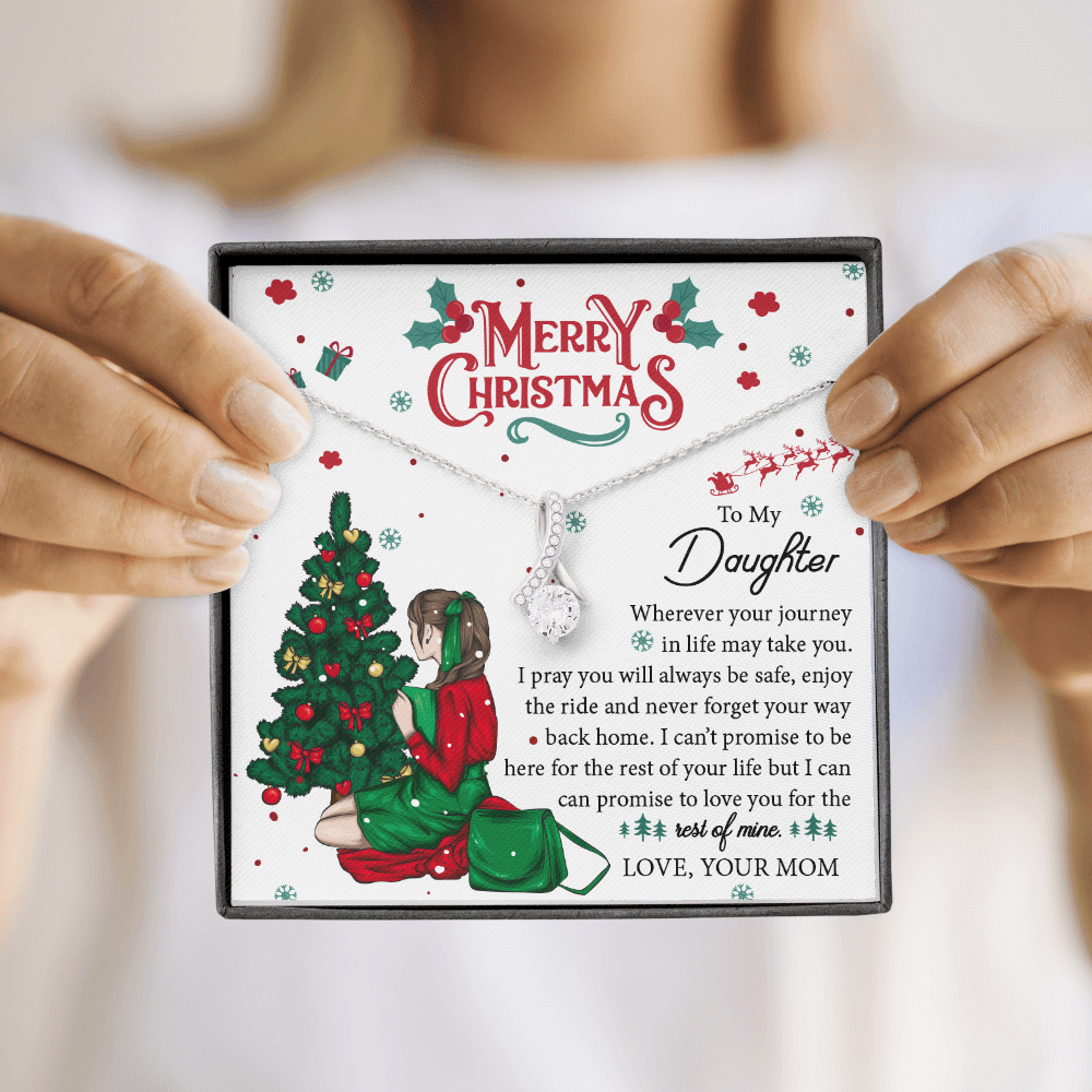 Daughter Gifts From Mom, Father Daughter Necklace, To My Daughter Necklace From Dad, Necklace Birthday Gift For Daughter From Mom, Christmas Gift For Daughter Necklace, Gifts For Women