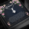 To My Girlfriend alluring beauty Necklace Jewelry, Girlfriend Gifts For Girlfriend On Birthday Anniversary With Message Card