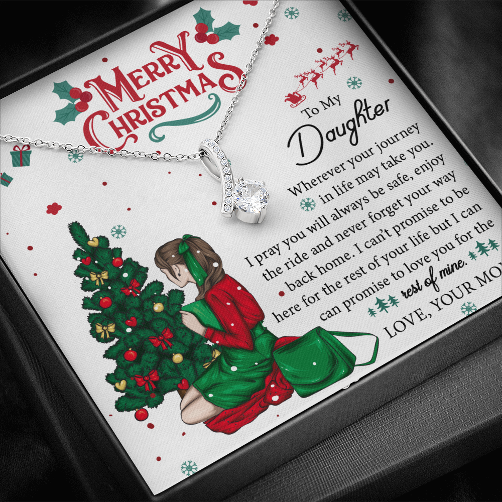 Daughter Gifts From Mom, Father Daughter Necklace, To My Daughter Necklace From Dad, Necklace Birthday Gift For Daughter From Mom, Christmas Gift For Daughter Necklace, Gifts For Women