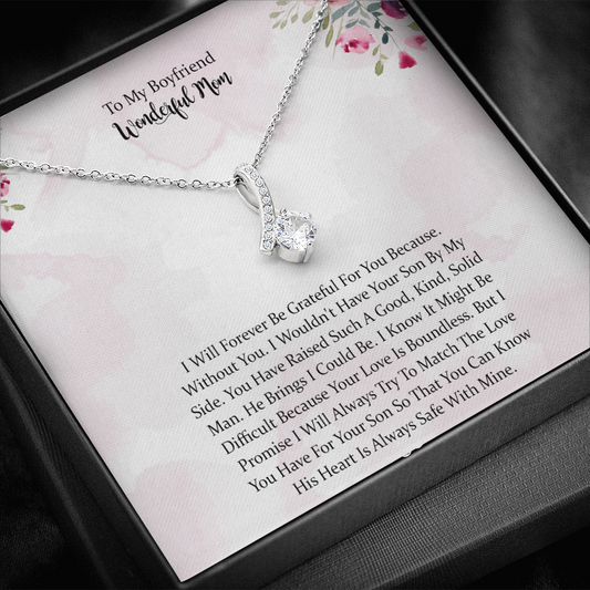 Mom Necklace, Mother-in-law Necklace, To My My Boyfriends Mom Necklace Gifts