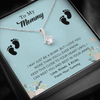 Baby Necklace Baby Gift, To My Mommy, 925 Sterling Silver, Necklaces For Women, Gifts for Mom, Baby Shower Gifts for Mom To Be New Mom Gifts, Gifts from Husband, Pregnancy Gifts, Pregnancy Gifts for First Time Moms, Pregnant Mom Gifts