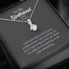 To My Girlfriend Alluring Beauty Necklace Jewelry, Girlfriend Gifts For Girlfriend On Birthday Anniversary With Message Card