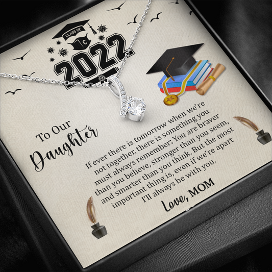Class Of 2022 Graduation Necklace Gift For Daughter, Senior 2022 Graduation Gift