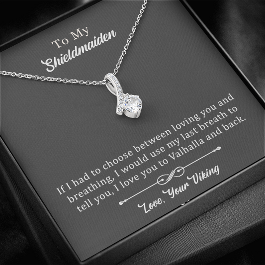 To My Shieldmaiden ''Breathing''  Alluring Beauty Necklace