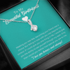 To My Beautiful Girlfriend Alluring Beauty Necklace Gift For Girlfriend, Girlfriend Gifts For Girlfriend On Birthday Anniversary With Message Card.