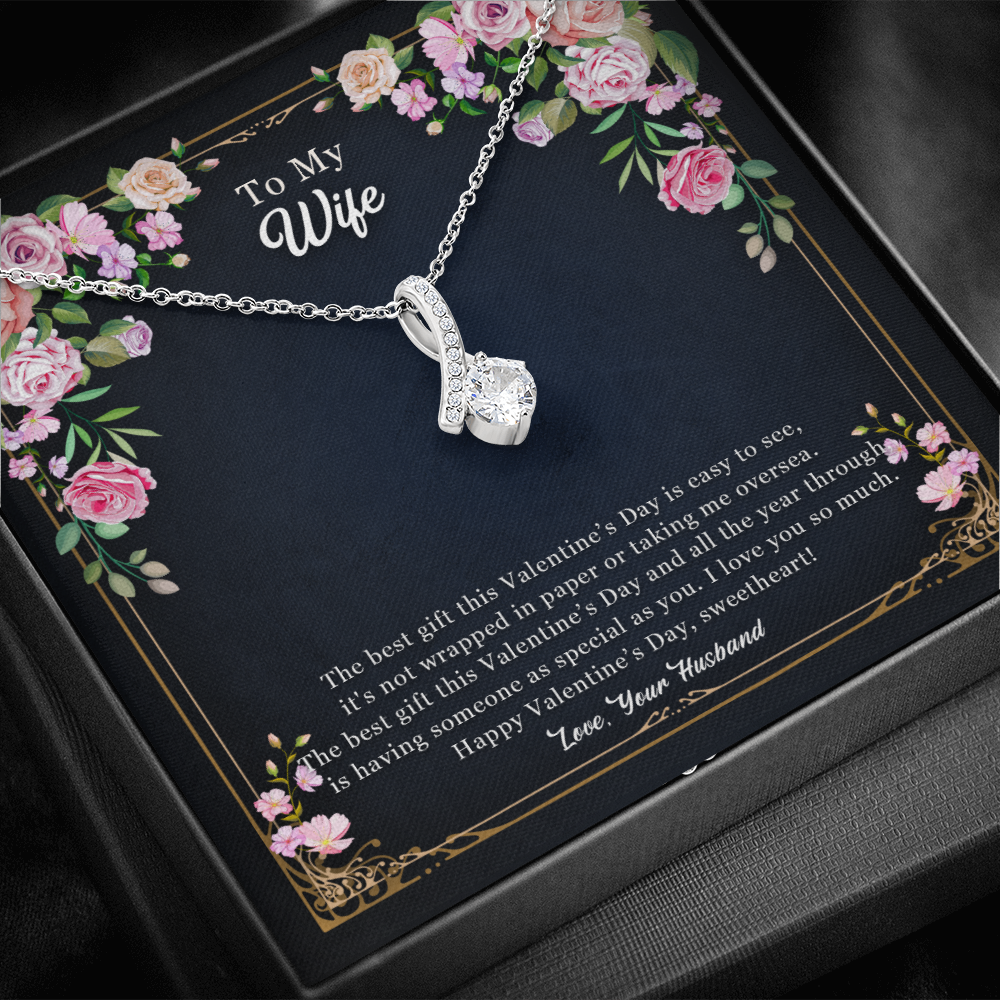 Wife Alluring Beauty Necklace Gift For Her - The Best Gift This Valentine’s Day And All The Year Through Is Having Someone As Special As You