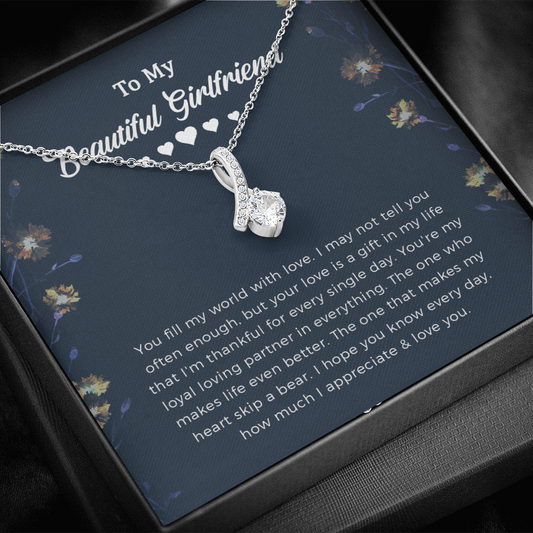 To My Girlfriend Alluring Beauty Necklace Jewelry