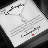 To My Grand Daughter - If I'm Ever Not Here | Stunning 14K White Gold Family Forever Pendant & Message Card
