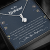 To My Girlfriend Alluring Beauty Necklace Jewelry, Girlfriend Gifts For Girlfriend On Birthday Anniversary With Message Card