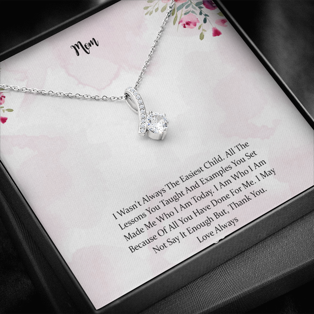 Mom Necklace Gift，Thank You Necklace, Gift, Mother Daughter Necklace