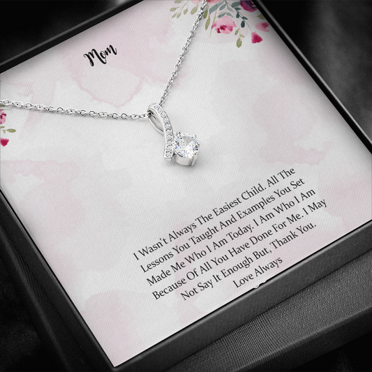 Mom Necklace Gift，Thank You Necklace, Gift, Mother Daughter Necklace
