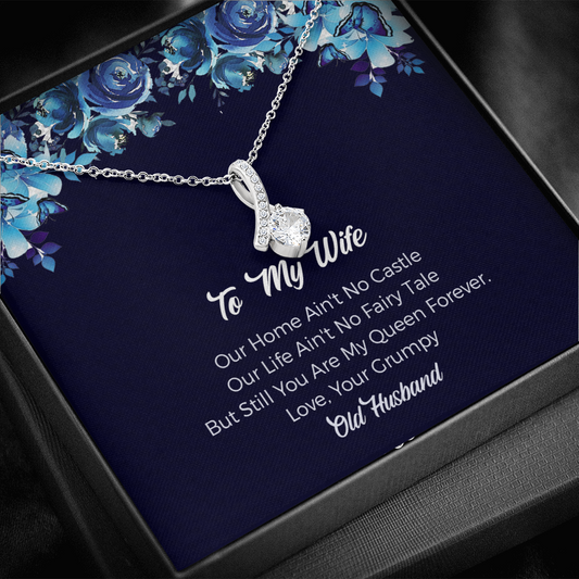 Forever Love To My Wife Necklace from Husband, Anniversary Birthday Gift for Wife