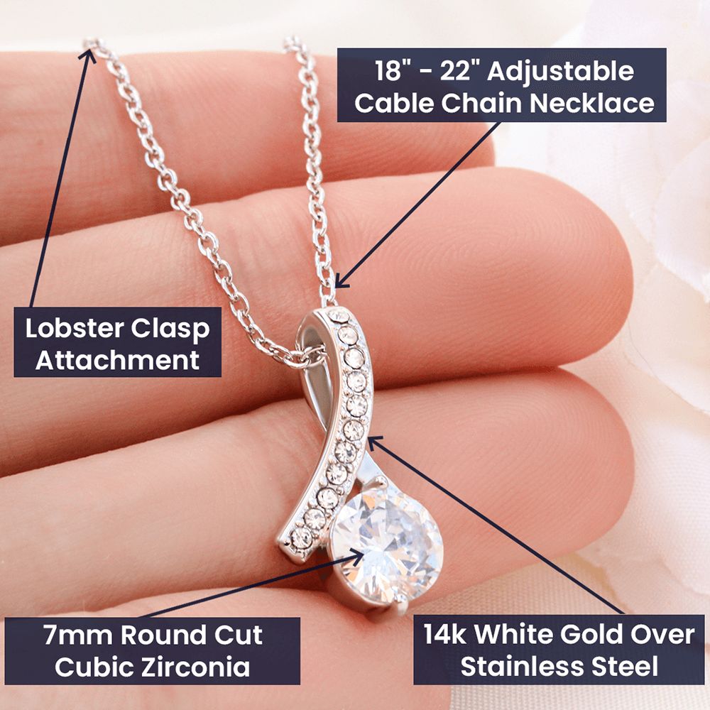 Faith Graduation Necklace For Daughter From Mom and Dad Alluring Beauty Necklace