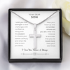 To My Son, Remember Whose Son You Are, Cross Necklace