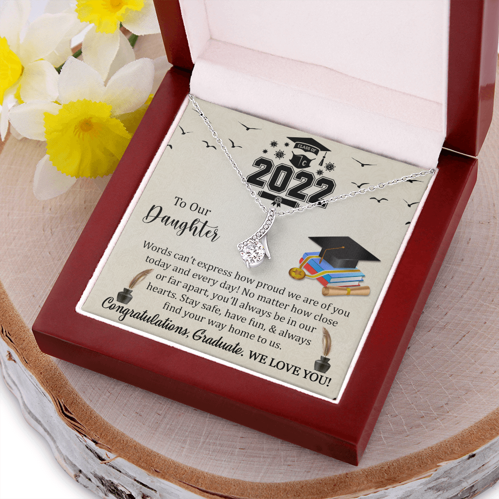 Class Of 2022 Graduation Necklace Gift For Daughter, Senior 2022 Graduation Gift