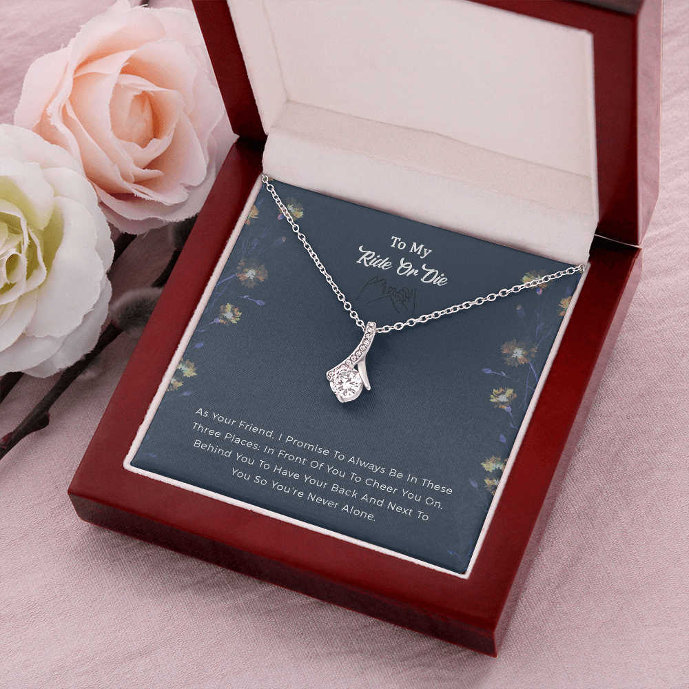 Best Friend Birthday Necklace Gifts, Ride Or Die