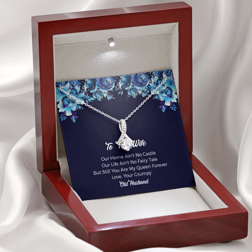 Forever Love To My Wife Necklace from Husband, Anniversary Birthday Gift for Wife